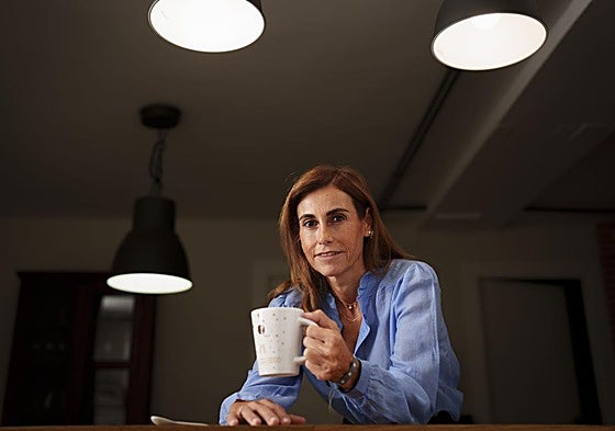 Laura García, en la sede de la fundación El Sueño de Vicky, en Madrid.