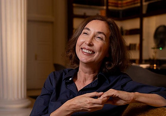 Elsa Punset, en la biblioteca del hotel Casa de las Artes, de Madrid, donde se desarrolló la entrevista.