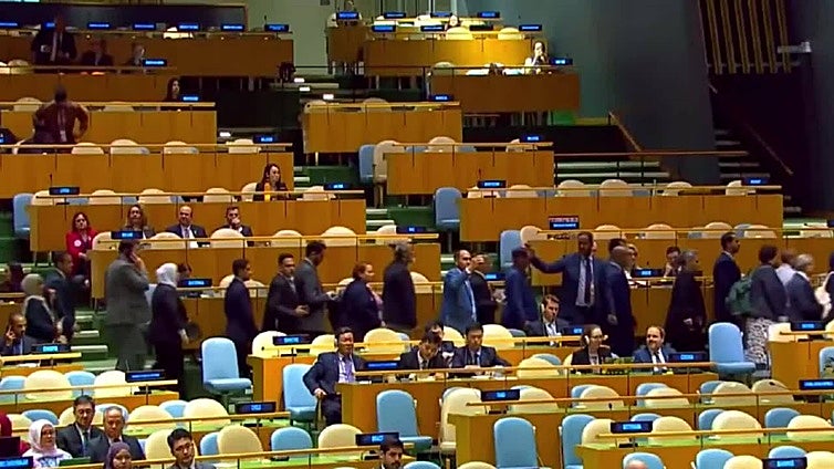 Netanyahu, abucheado en la ONU mientras decenas de líderes abandonan la Asamblea General