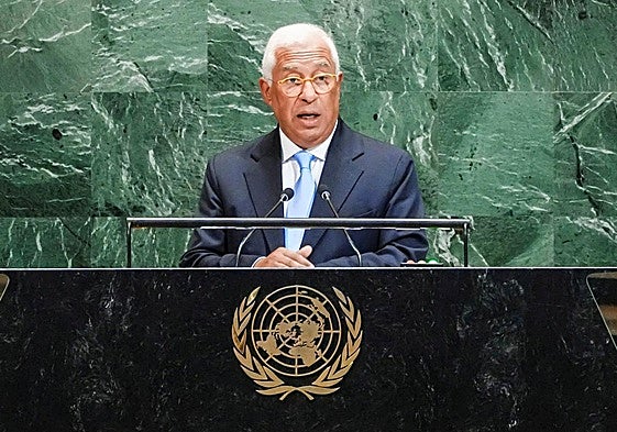 António Costa, durante su intervención en la ONU.