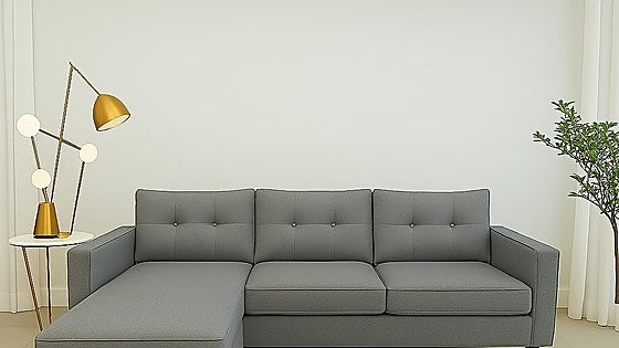 Bueno, bonito y barato: así es este sofá chaiselongue de tres plazas