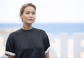 Jennifer Lawrence en el Festival de San Sebastián.