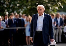 Donald Trump, este viernes, en la Casa Blanca.