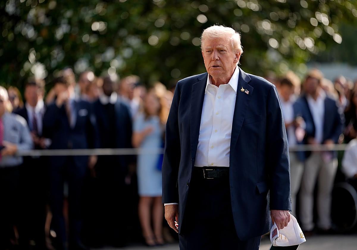 Donald Trump, este viernes, en la Casa Blanca.