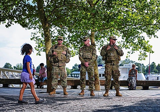 La Guardia Nacional patrulla varias ciudades de EE UU.