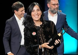 Alauda Ruiz de Azúa, ganadora de la Concha de Oro por 'Los domingos'.