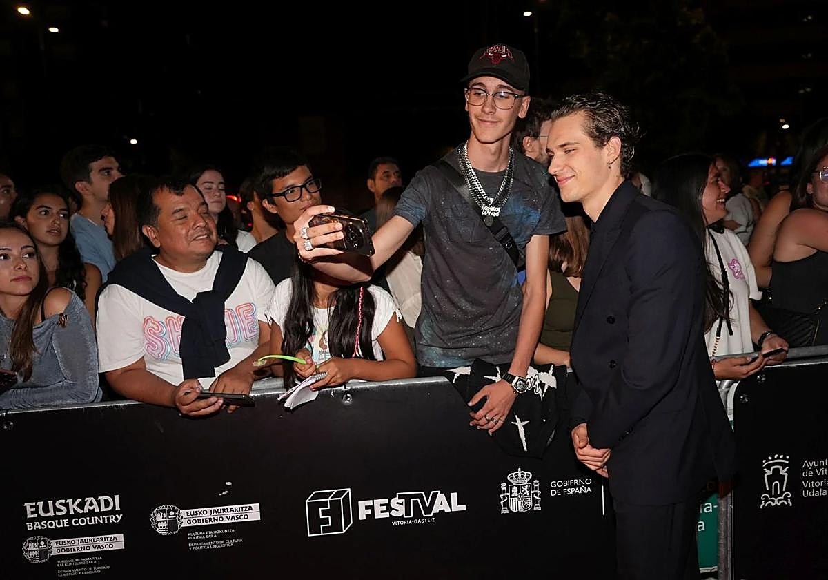 La alfombra naranja del Festival de San Sebastián.