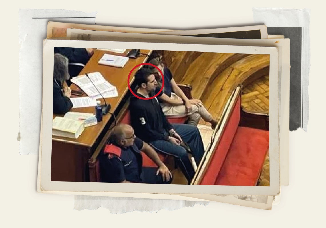 John Musetescu durante el juicio.