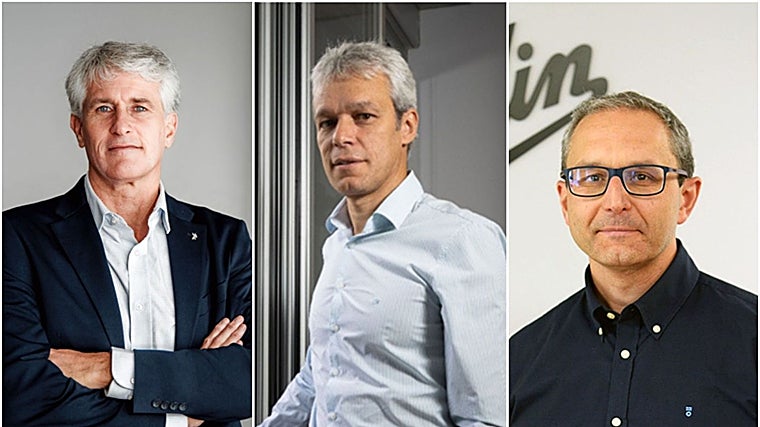 Fran Cardona, J. Bruno Arias y Carlos Abril Barber