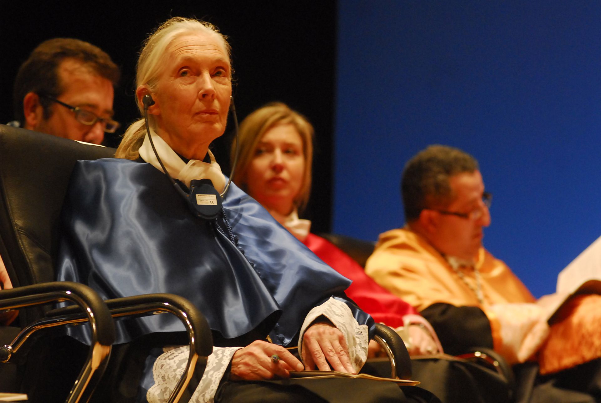 Goodall, reconocida como doctor honoris causa por la Universidad de Alicante en el curso académico 2008-09.