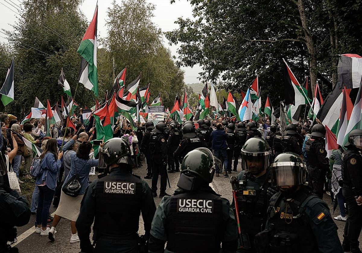 Incidentes durante la pasada Vuelta a España.