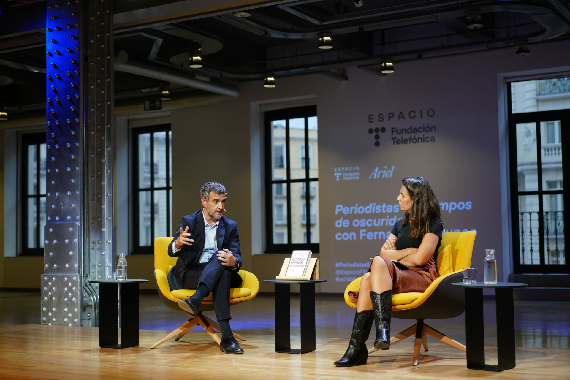 Belzunce, durante el coloquio. 