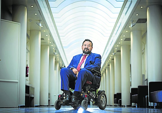 Juan Ramón Amores, en el Senado, donde ocupa un escaño por designación autonómica.