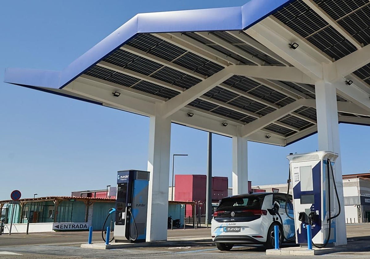 Estación de recarga de vehículos eléctricos