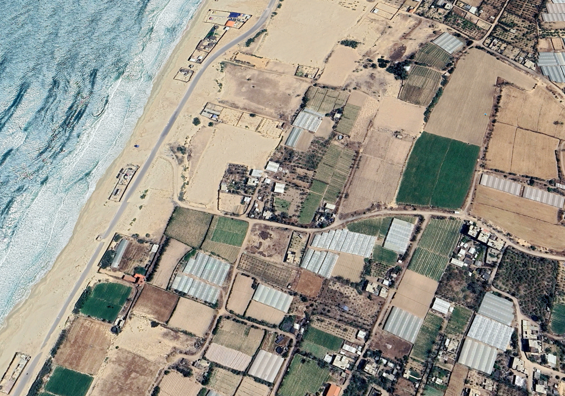 Imagen antes - Las imágenes que revelan cómo Israel ha convertido Gaza en un desierto