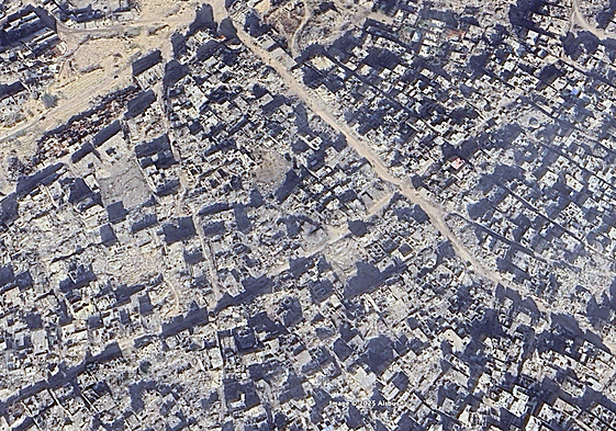 Las imágenes que revelan cómo Israel ha convertido Gaza en un desierto