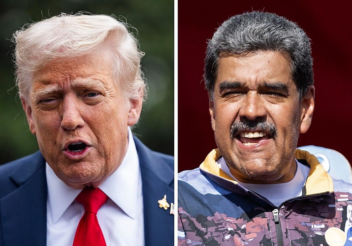 Donald Trump y Nicolás Maduro.