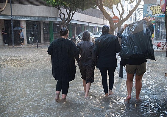Lluvias en Ibiza el pasado 30 de septiembre.