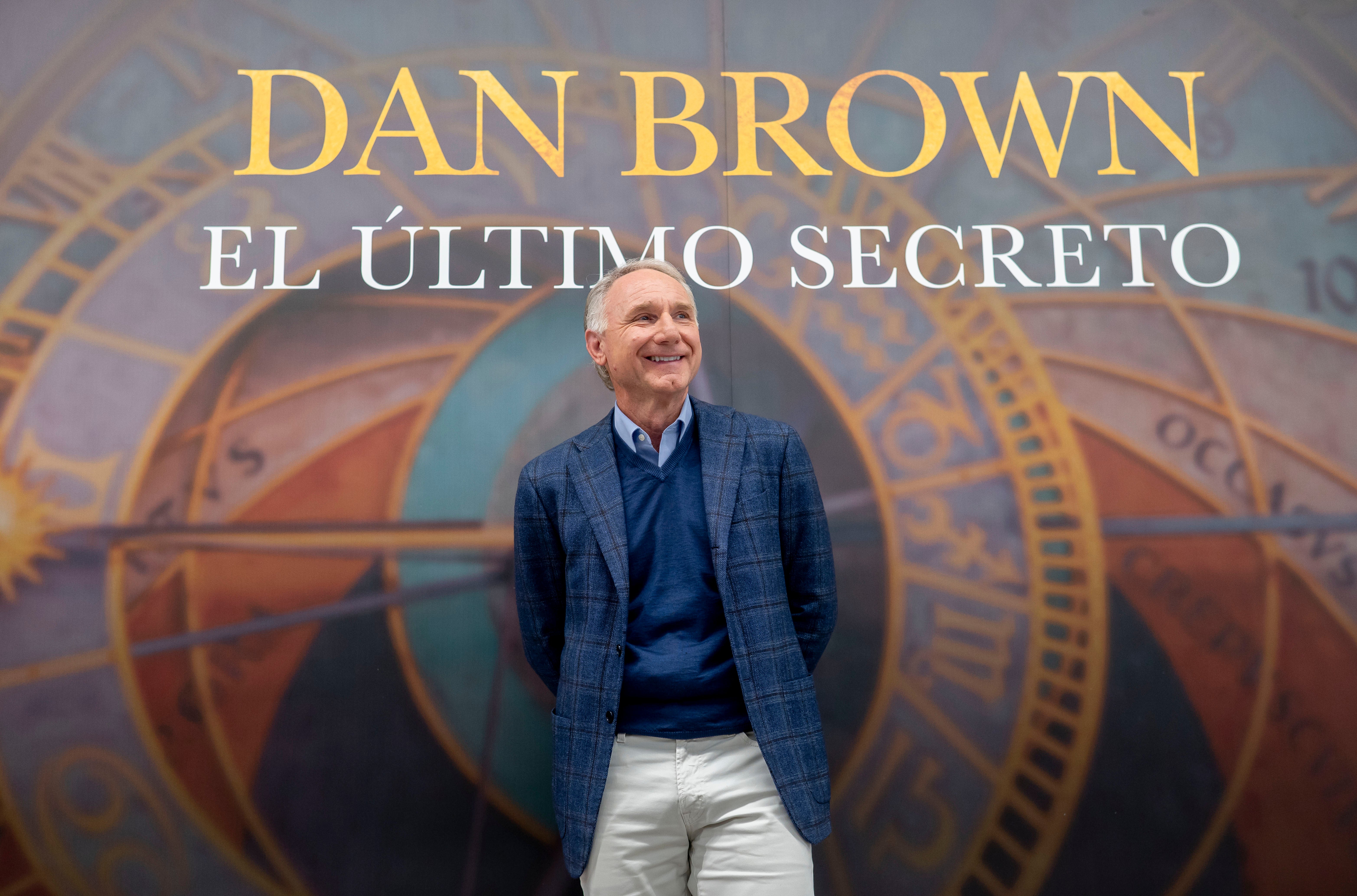 Dan Brown, en la presentación de 'El último secreto', en Madrid