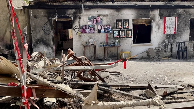 El kibutz Nir Oz fue arrasado por los terroristas el 7 de octubre de 2023.