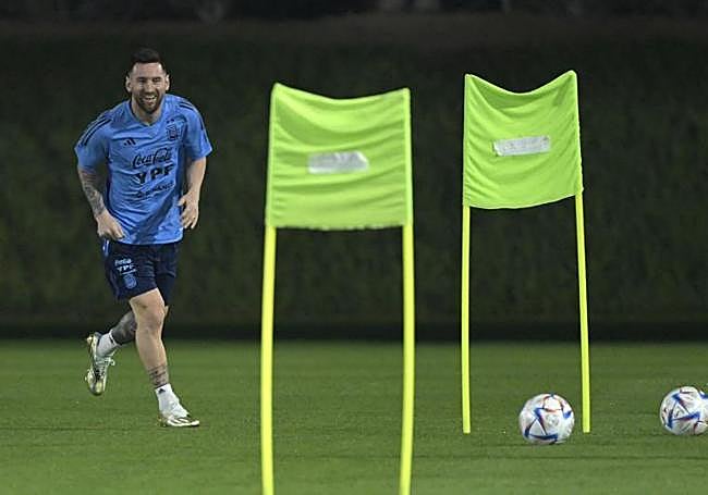 Leo Messi, con Argentina.