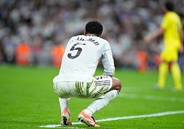 Jude Bellingham, durante el último choque del Real Madrid ante el Villarreal.