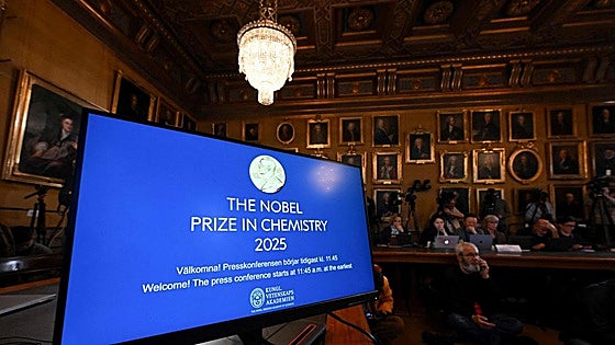 Kitagawa, Robson y Yaghi, premio Nobel de Química 2025