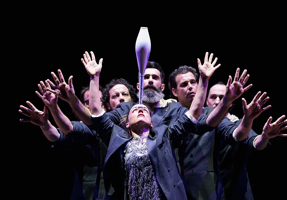 Los artistas de Pistacatro,la compañía premiada.