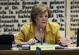 La presidenta del Tribunal de Cuentas, Enriqueta Chicano, comparece en la comisión de investigación del 'caso Koldo'.