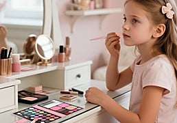 Sombra aquí, sombra allá: No te pierdas estos sets de maquillaje infantil para niñas coquetas