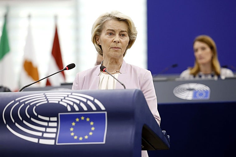 La presidenta de la Comisión Europea, Ursula von der Leyen.