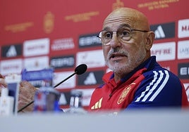 Luis de la Fuente, durante su rueda de prensa previa al duelo ante Georgia.