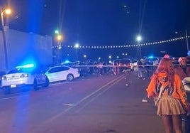 Imagen en el lugar del tiroteo.