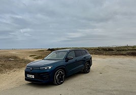 Con el VW Tayton en El Palmar