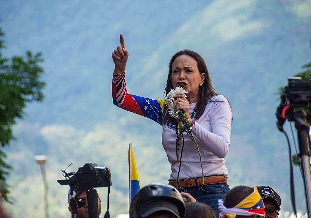 María Corina Machado, premiada con el Nobel de la Paz en 2025.