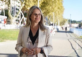 Raquel Martí posa antes de la entrevista.