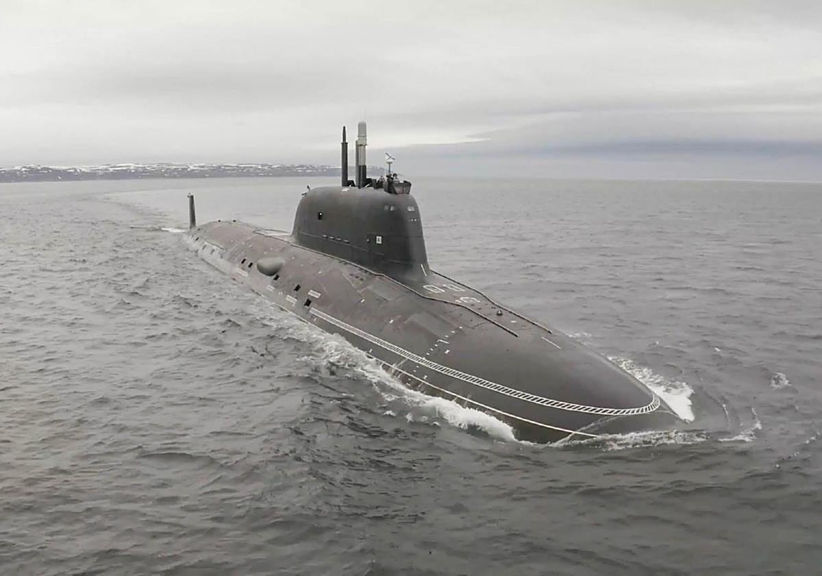 Imagen de un submarino nuclear ruso.
