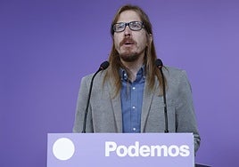 El portavoz de Podemos, Pablo Fernández.