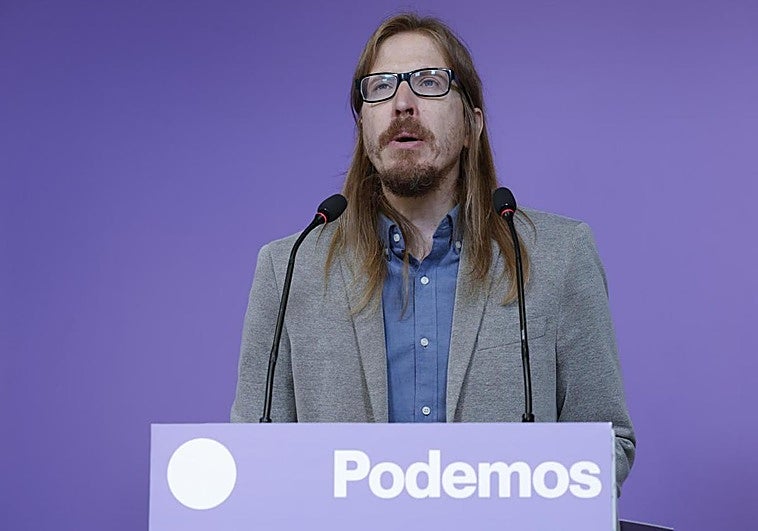 El portavoz de Podemos, Pablo Fernández.