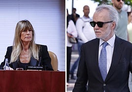 Begoña Gómez, en el Congreso, y Antonio Camacho, su abogado