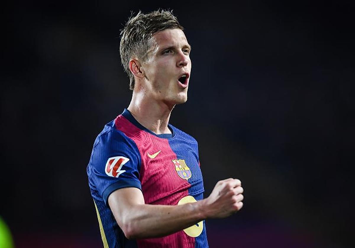 Dani Olmo, during a match.