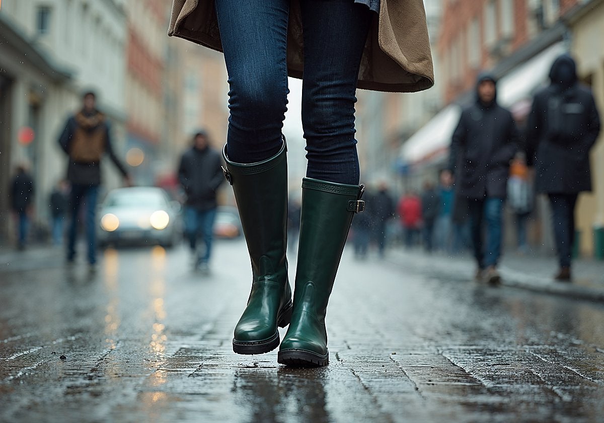 Estas botas de lluvia para mujer protegen tus pies y dan estilo a los días grises