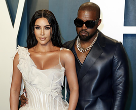 Kim Kardashian junto a su exmarido Kanye West