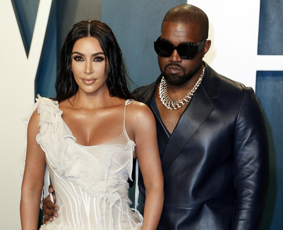 Kim Kardashian junto a su exmarido Kanye West