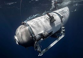 Los restos del sumergible fueron localizados cerca de la proa del Titanic, a 3.800 metros de profundidad.