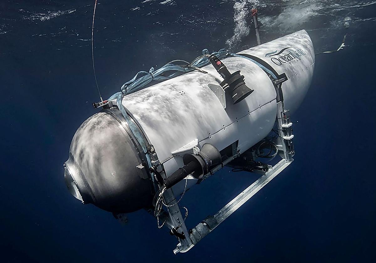 Los restos del sumergible fueron localizados cerca de la proa del Titanic, a 3.800 metros de profundidad.