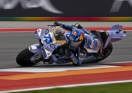 Álex Márquez, al volante de su Gresini.