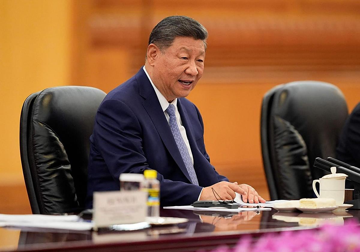El presidente chino, Xi Jinping, en una comparecencia en Pekín.