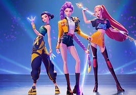 Zoey, Rumi y Mira, en la película