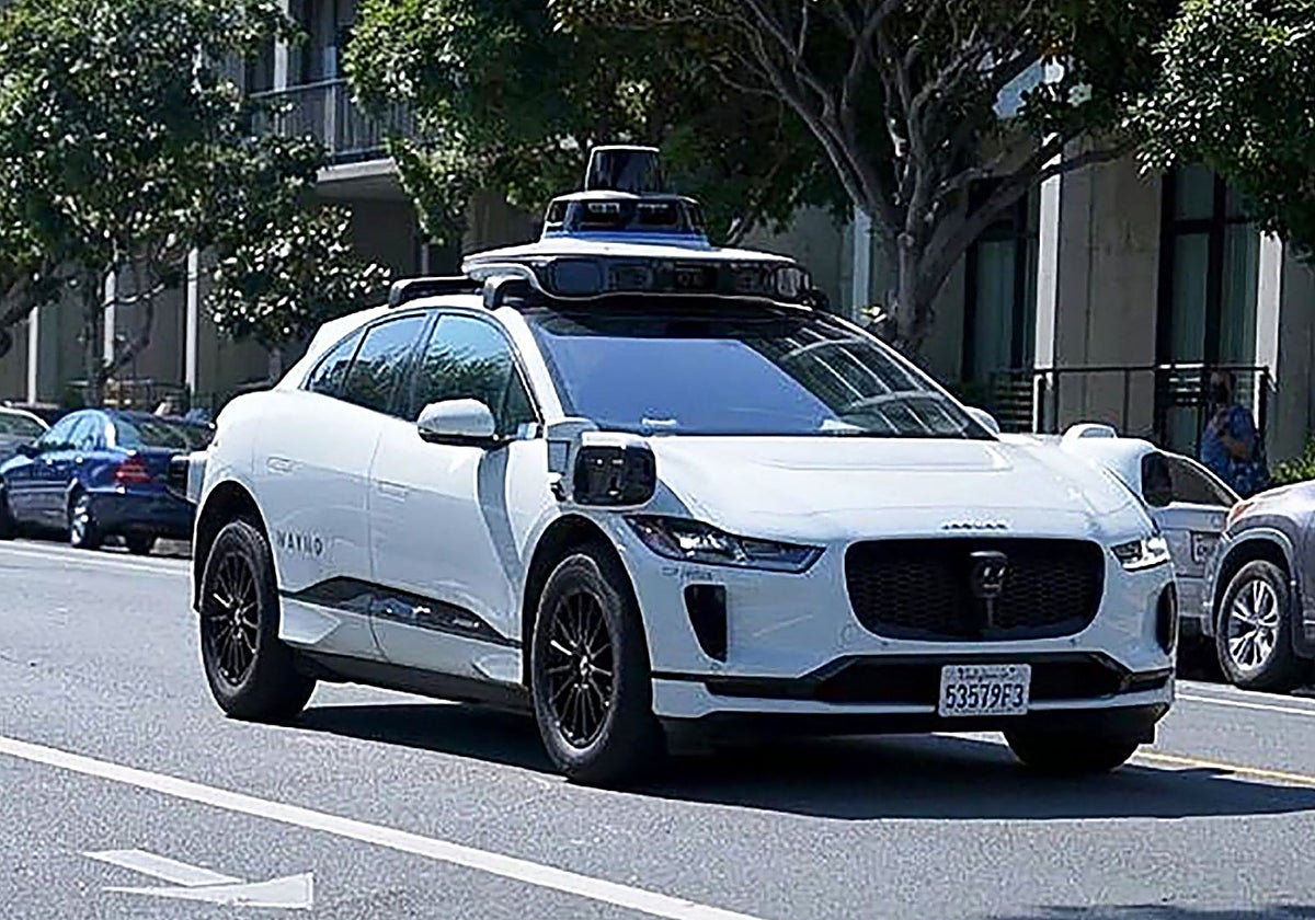 A Jaguar from Waymo's fleet in San Francisco